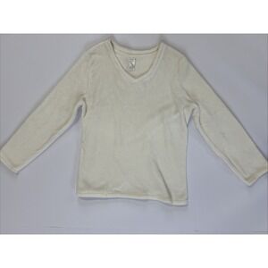 Croft And Barrow White Sweater Large